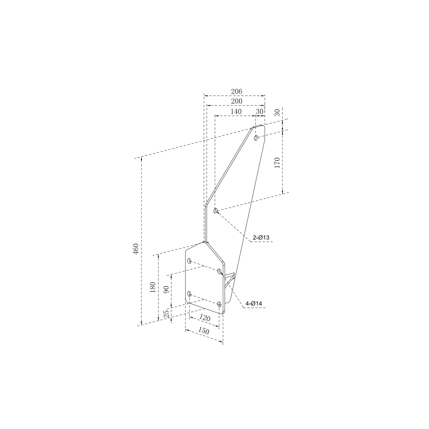 DELUXE WOODEN RAFTER CLAMP LIGHT GREY