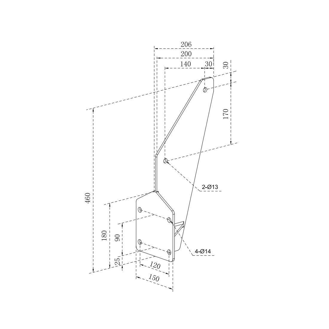 DELUXE WOODEN RAFTER CLAMP LIGHT GREY