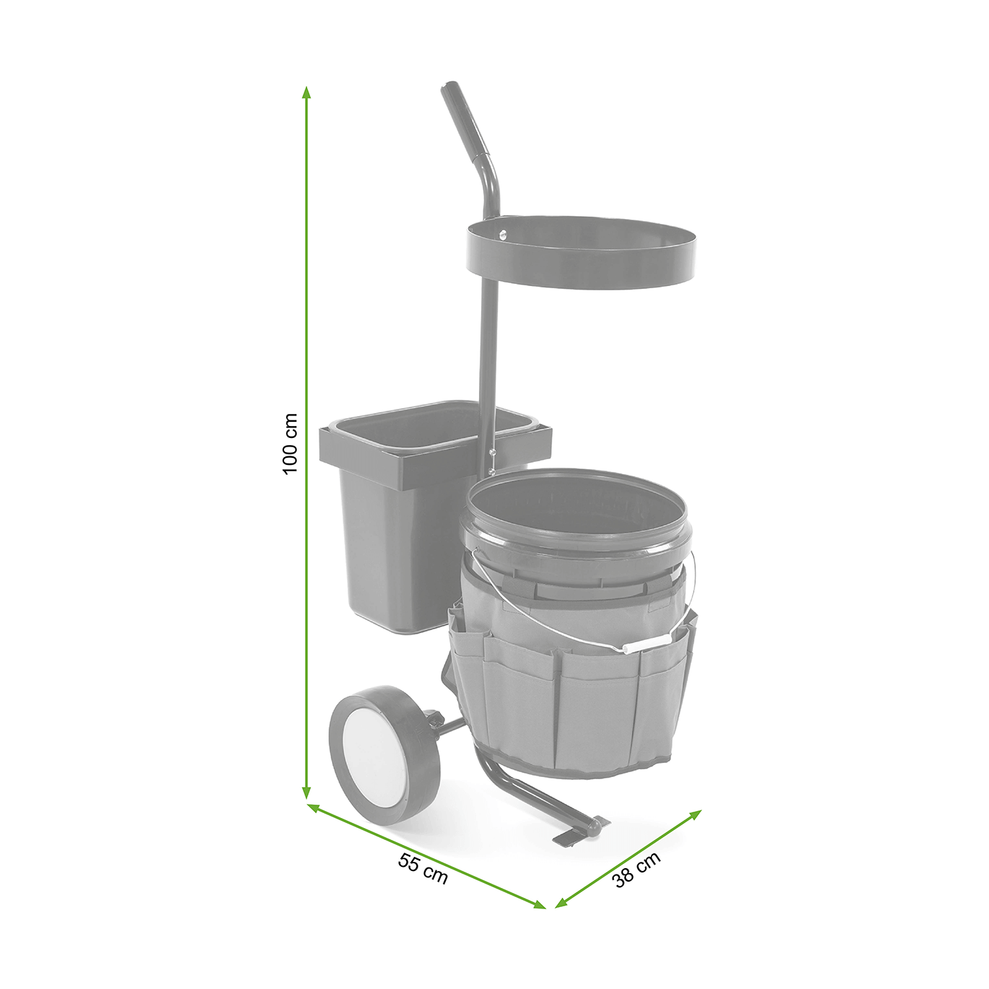 Wózek ogrodowy na narzędzia 55x38x100 - CULTIVO