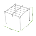 Wymiary pergoli 3x3m