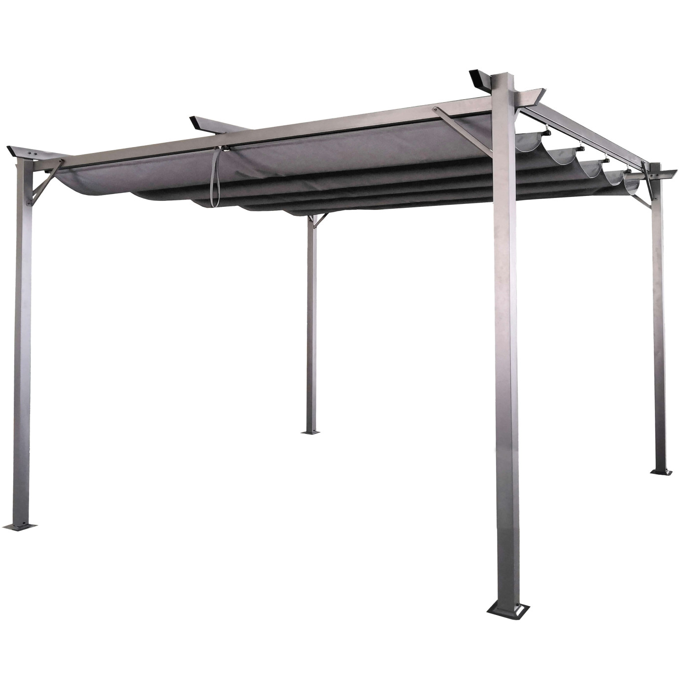 Pergola na taras SPRINT 3x4m antracytowo-szara Hardmaister