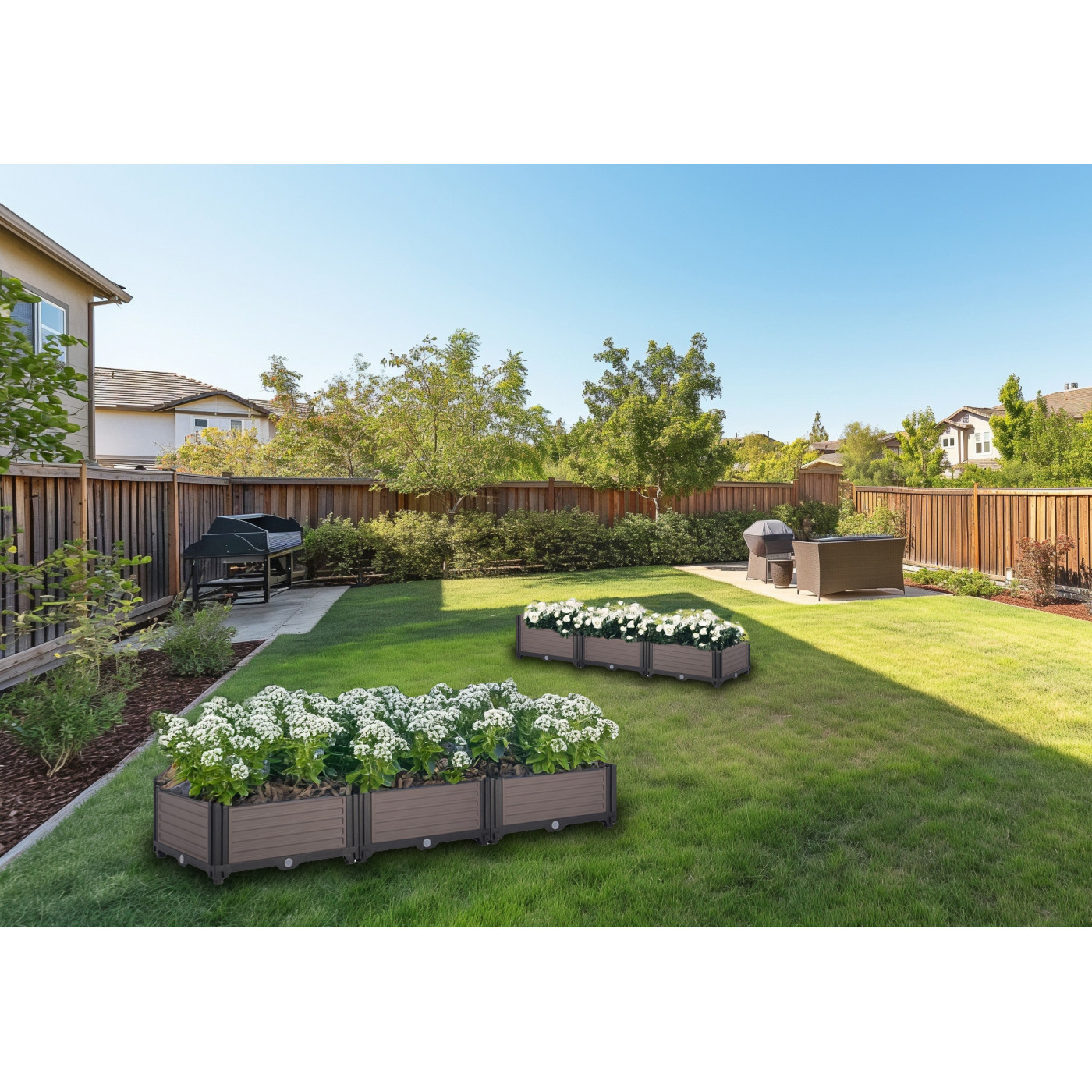 Aranżacja Moduł dodatkowy do skrzyni uprawowej GROW CUBE KIT 41x41x17cm - CULTIVO