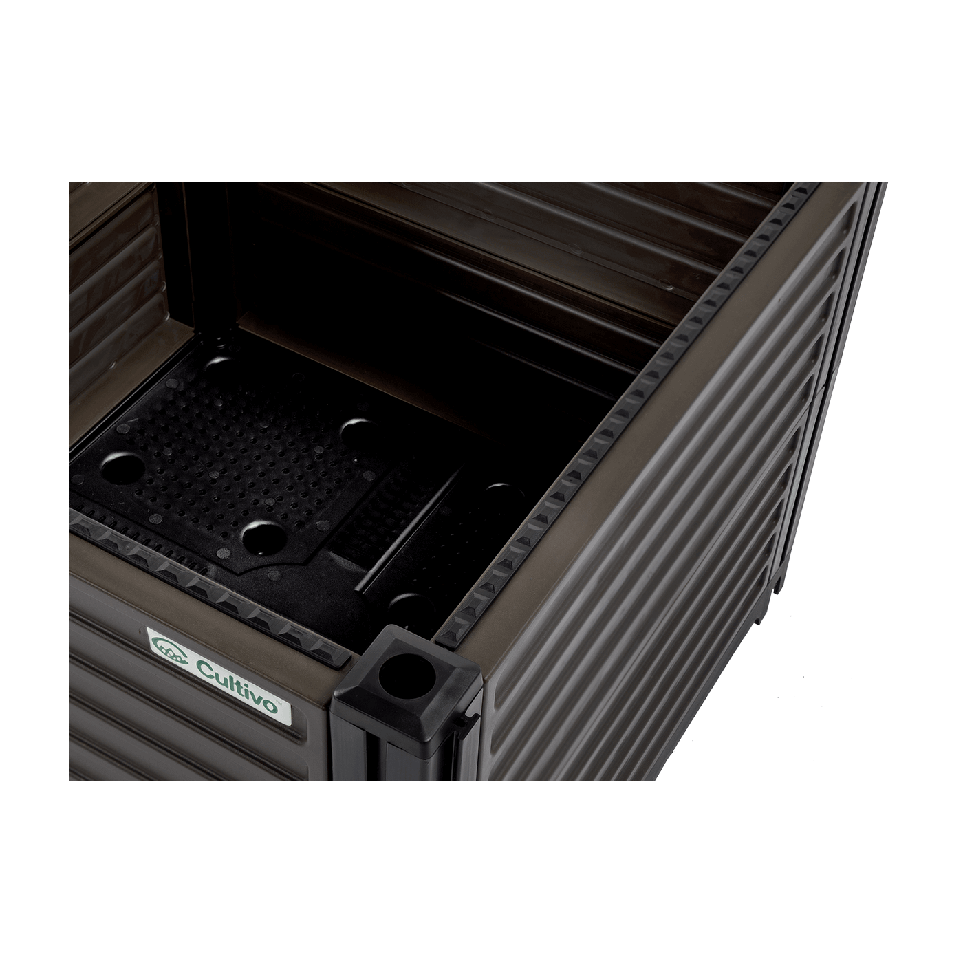 Widok na krawędź skrzyni GROW BOX S