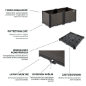 Cechy skrzyni uprawowej GROW BOX M 