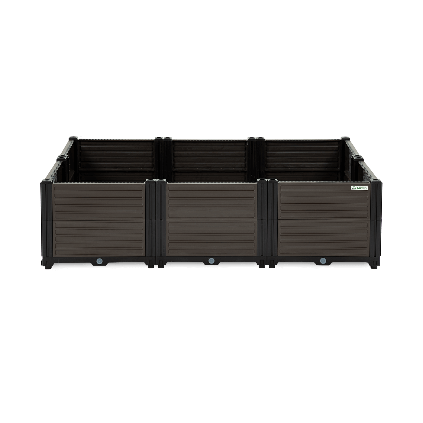 Skrzynia uprawowa TERRA CUBE M 123x82x31cm - CULTIVO - widok z przodu