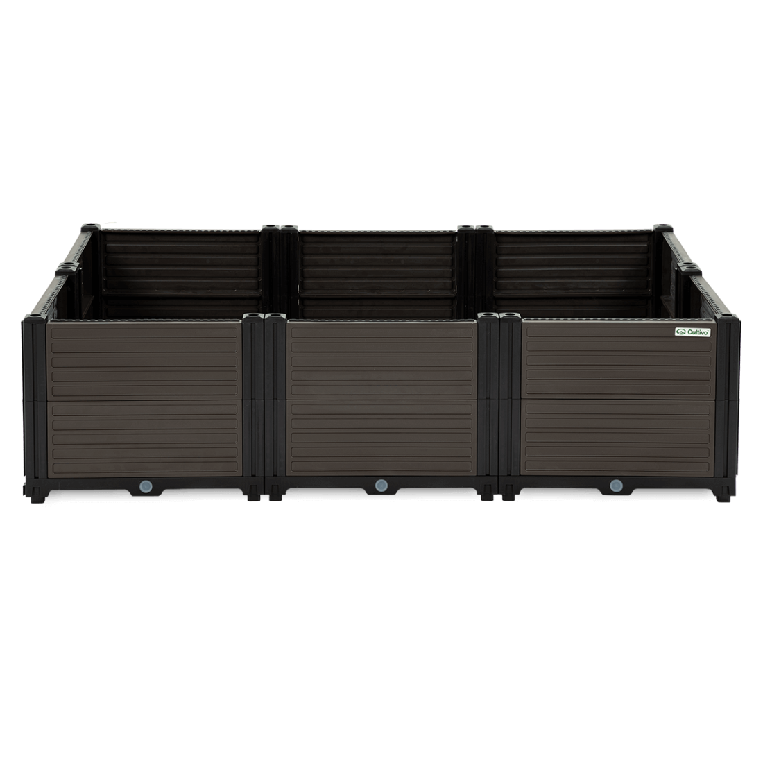 Skrzynia uprawowa TERRA CUBE M 123x82x31cm - CULTIVO - widok z przodu