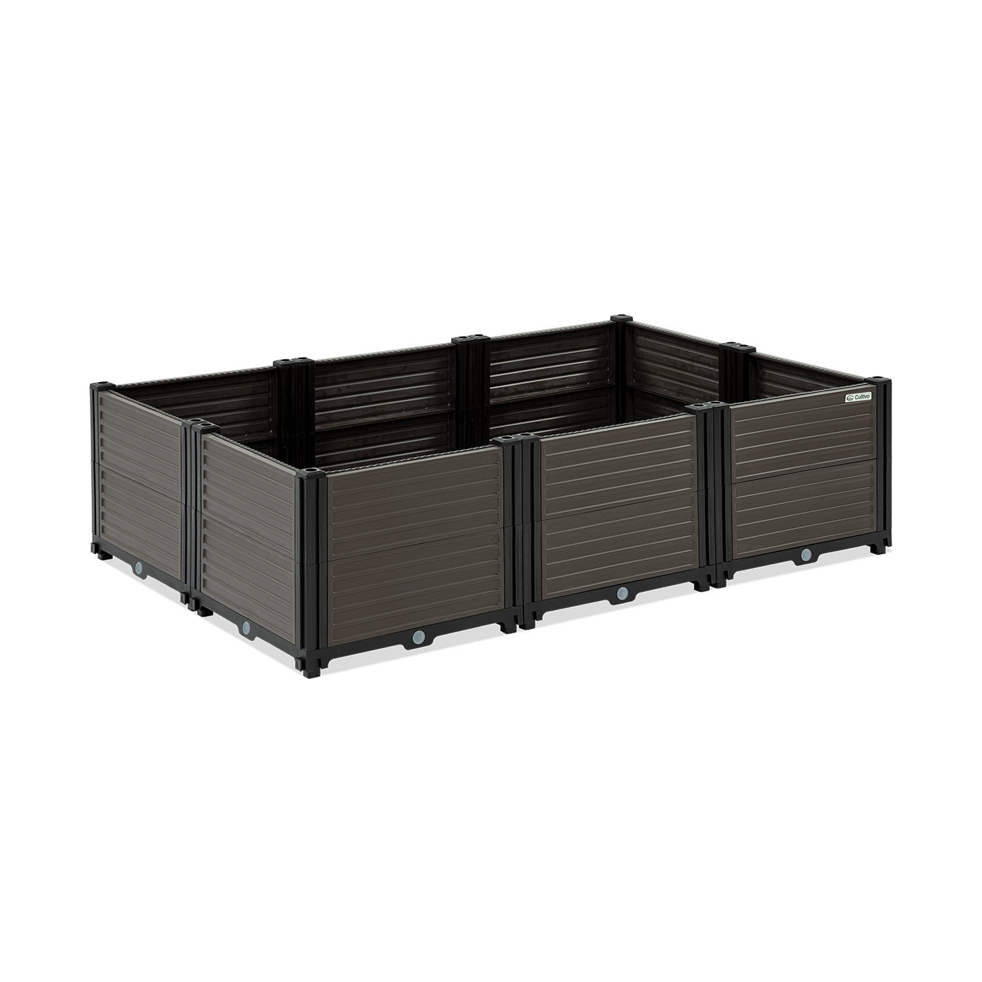 Skrzynia uprawowa TERRA CUBE M 123x82x31cm - CULTIVO - widok z boku