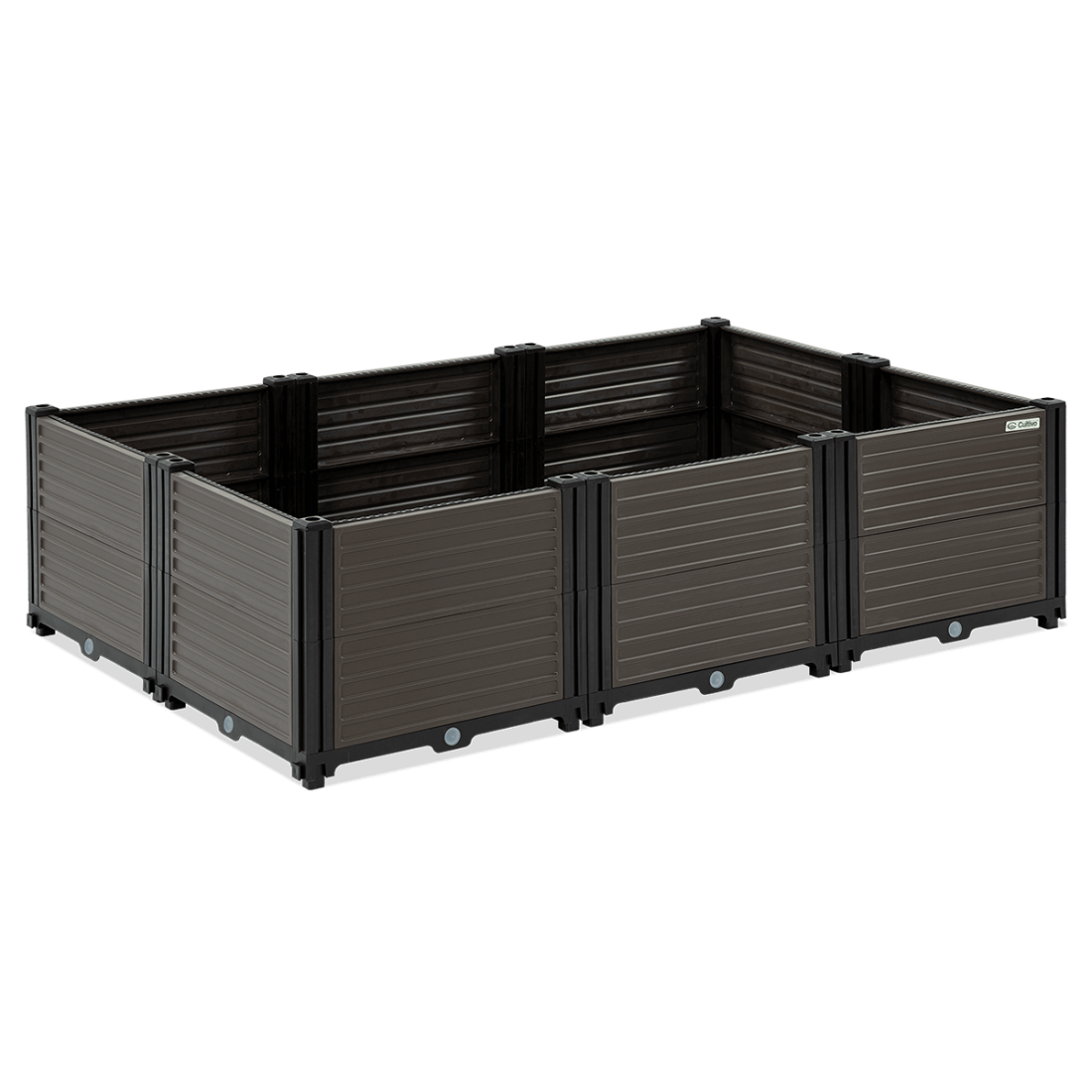 Skrzynia uprawowa TERRA CUBE M 123x82x31cm - CULTIVO - widok z boku