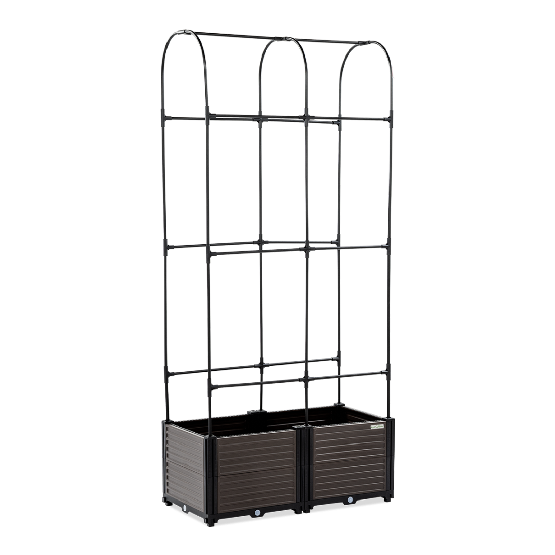 Skrzynia uprawowa + stojak zaokrąglony GROW ROUND SET 84x42x180cm - CULTIVO