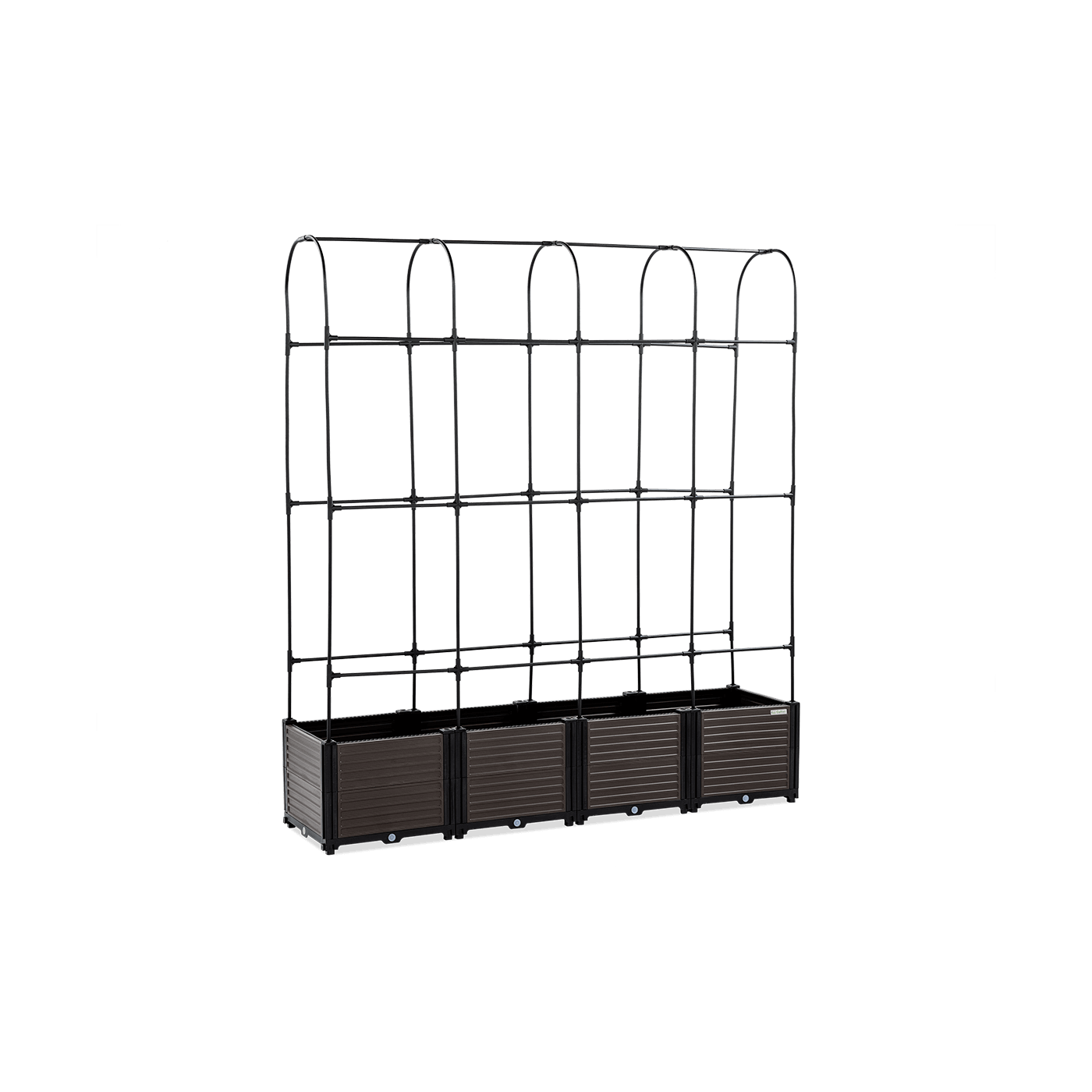 Skrzynia uprawowa + stojak zaokrąglony GROW ROUND SET L 168x42x180cm - CULTIVO