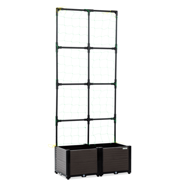 Skrzynia uprawowa + stojak płaski GROW FLAT SET 84x42x180cm - CULTIVO