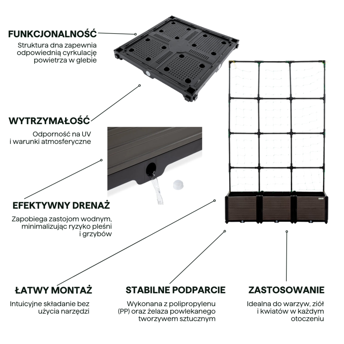 cechy skrzyni uprawowej cultivo grow flat set L