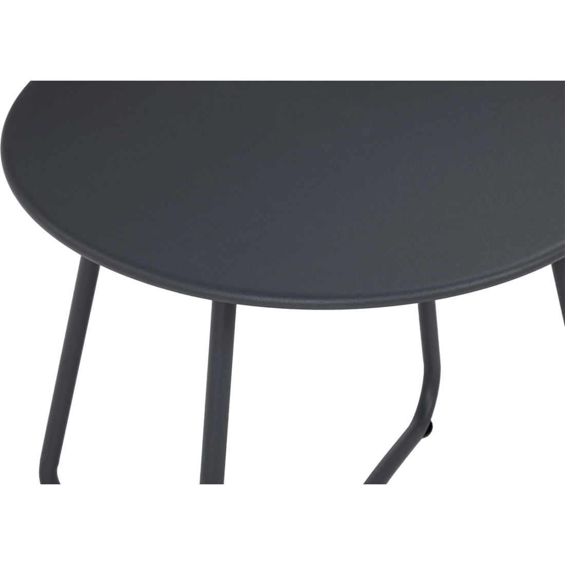 Wizualizacja jasno-szarych foteli z ciemno-szarym stolikiem na tarasie