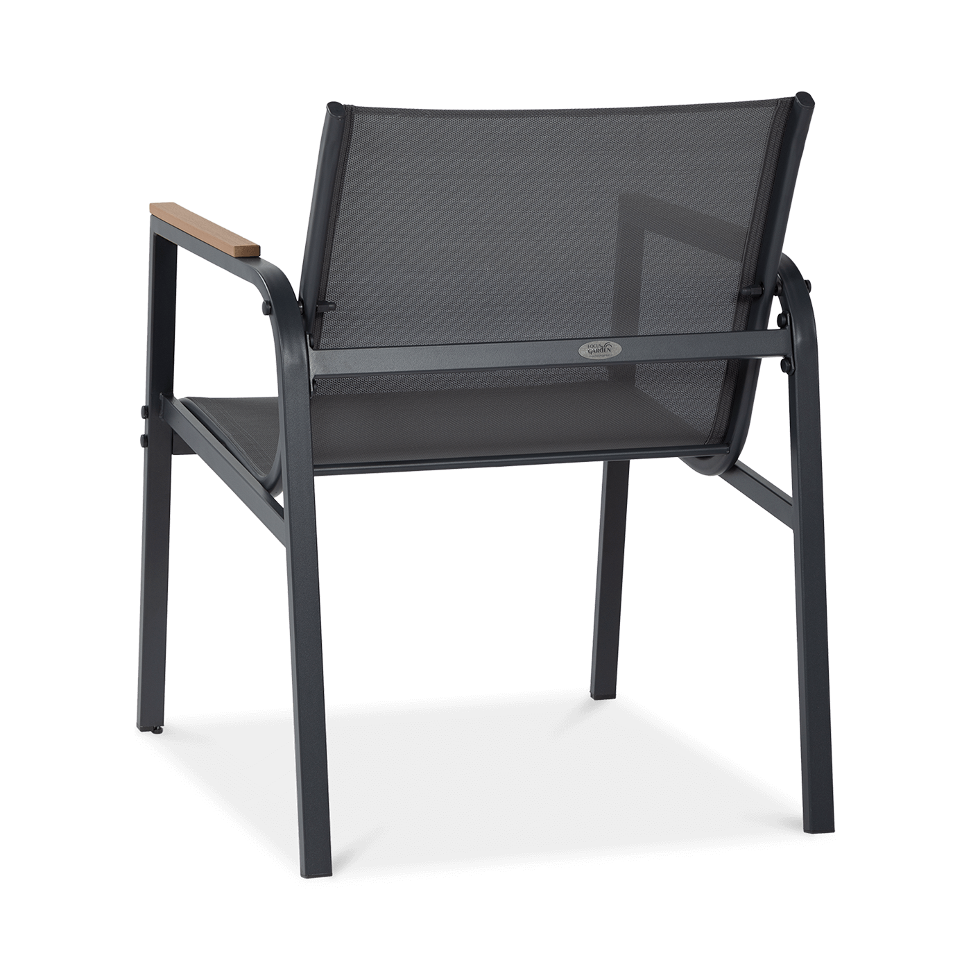 Tył krzesła Mango Caffe Dark Grey