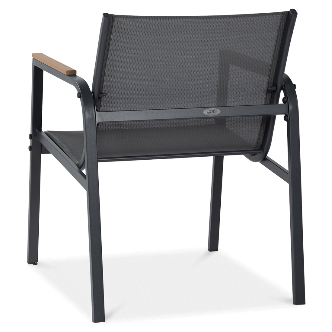 Tył krzesła Mango Caffe Dark Grey