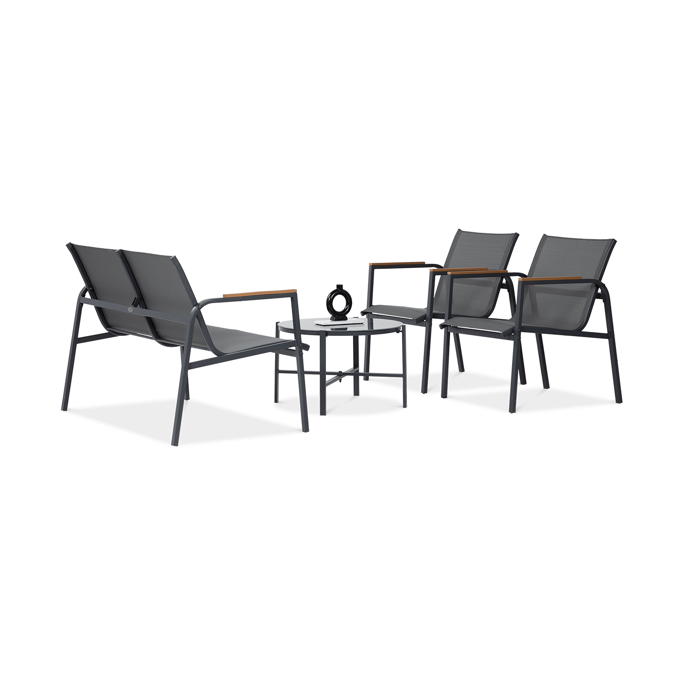 Zestaw do ogrodu MANGO CAFFE Dark Grey