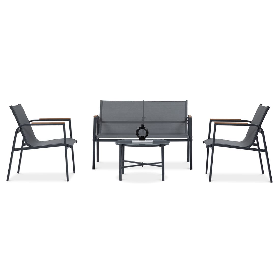 Krzesła, stolik, sofa z kompletu MANGO CAFFE