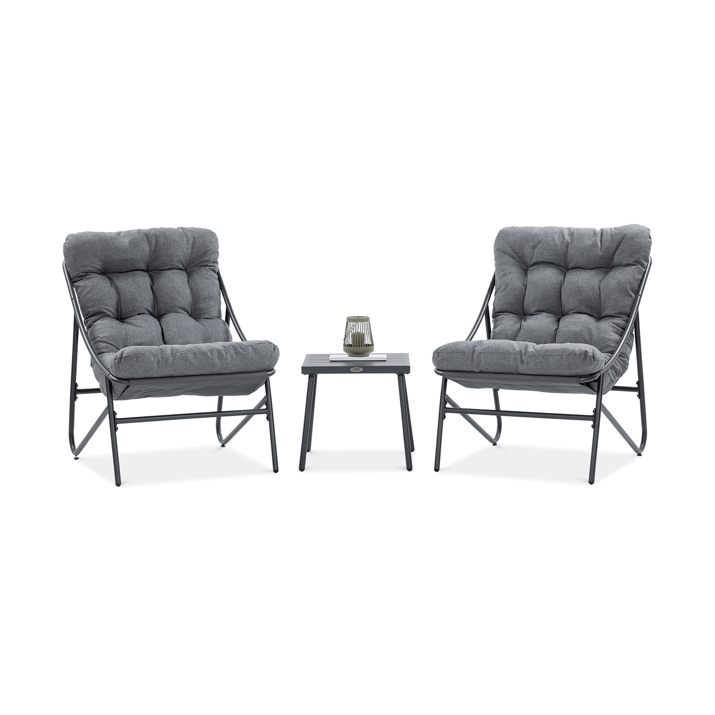 Meble Casper w kolorze ciemnoszarym na ogród