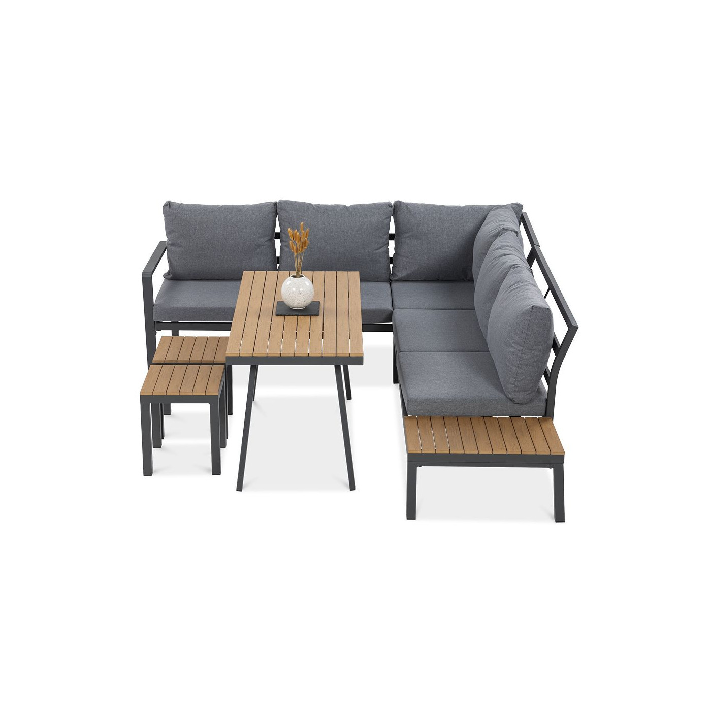 bok zestawu narożnego do ogrodu hamilton