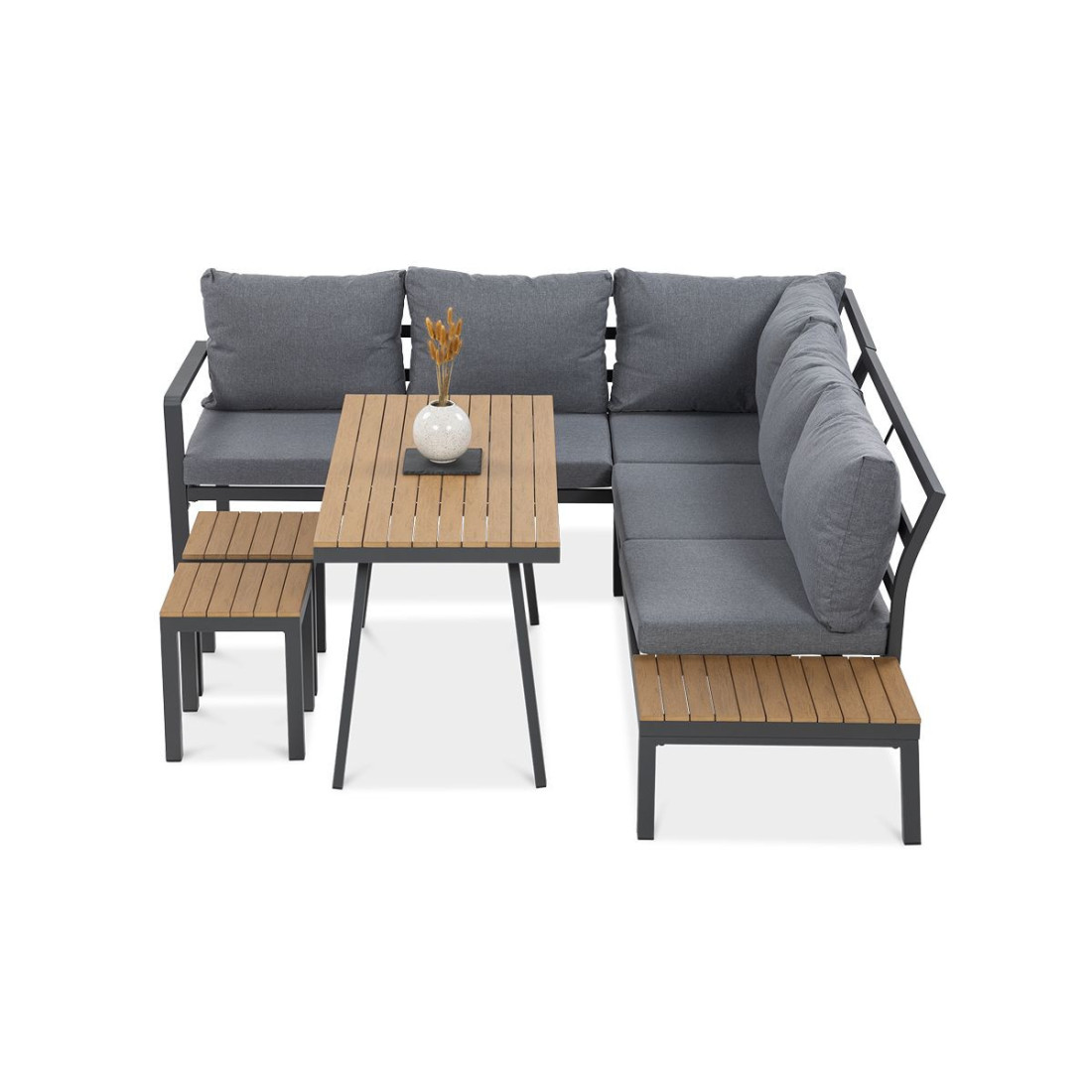 bok zestawu narożnego do ogrodu hamilton