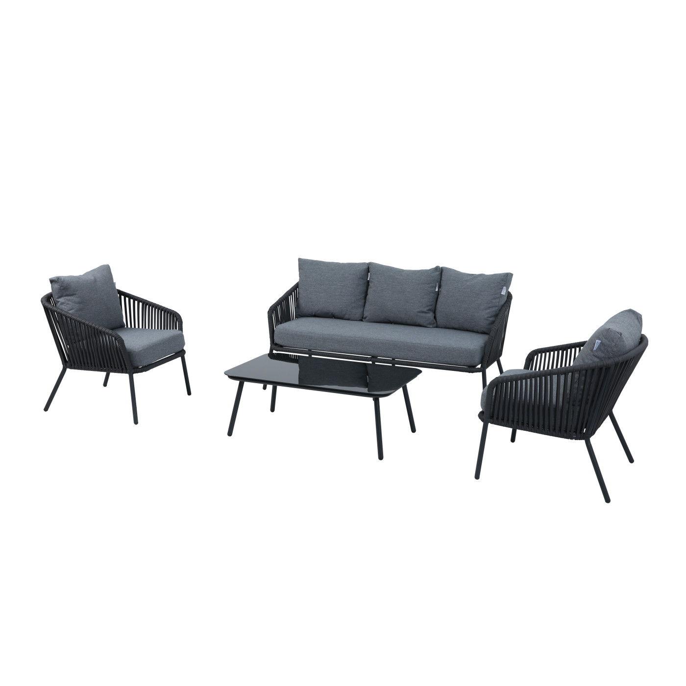 Komplet mebli ogrodowych Anders Dark Grey