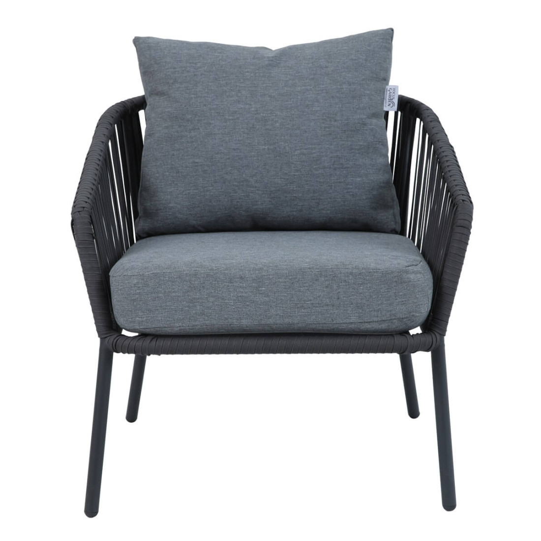 Antracytowy fotel Anders