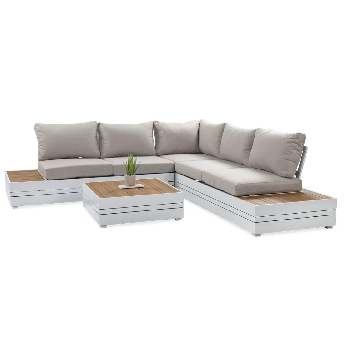 Biały narożnik ogrodowy marvel white