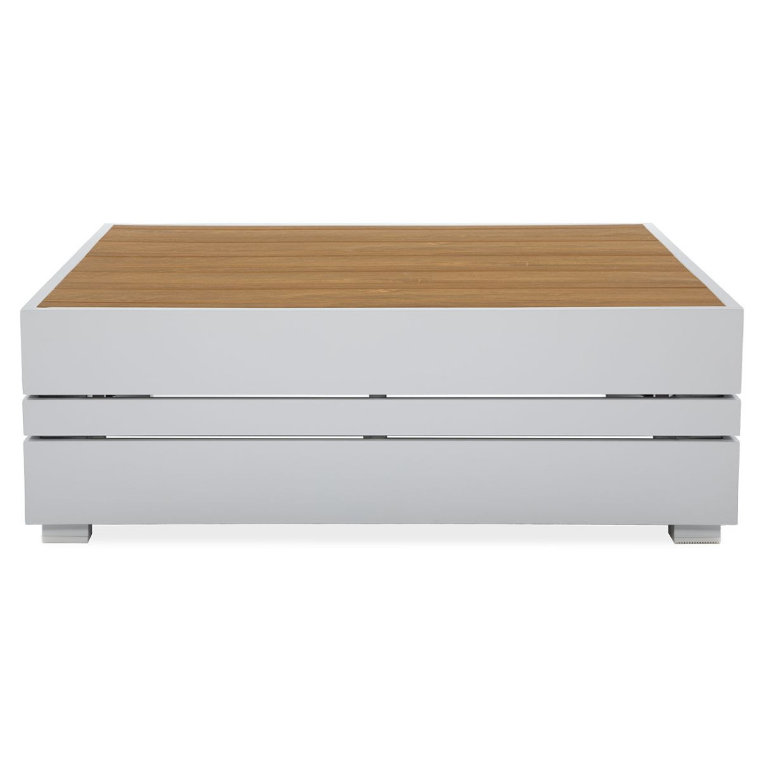 stolik kawowy z blatem imitującym drewno