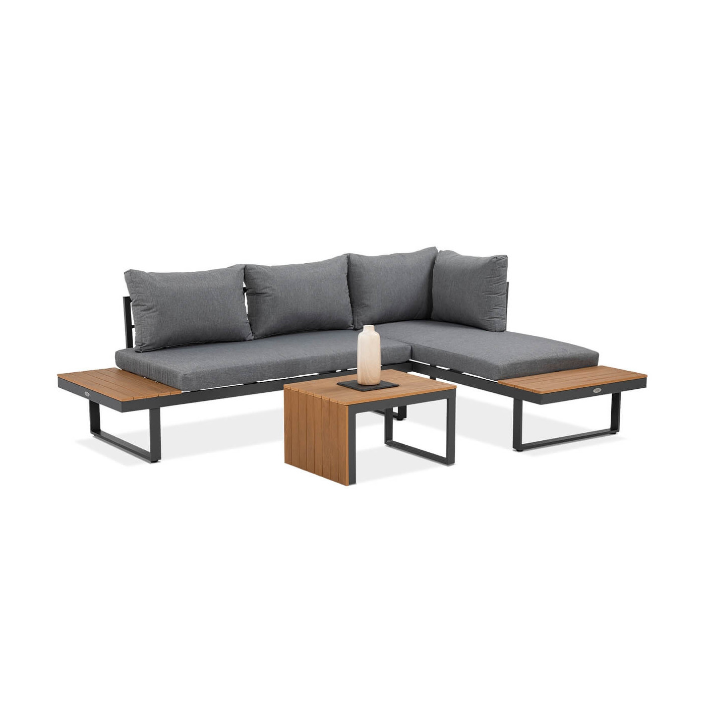 Zbliżenie na część kanapy zestawu tulip focus garden 