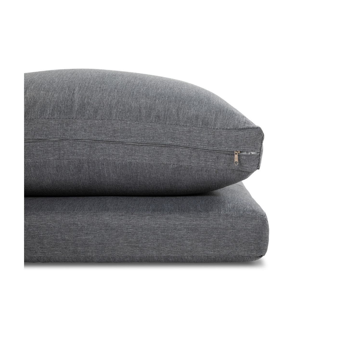 ciemno szare poduszki z zestawu tulip