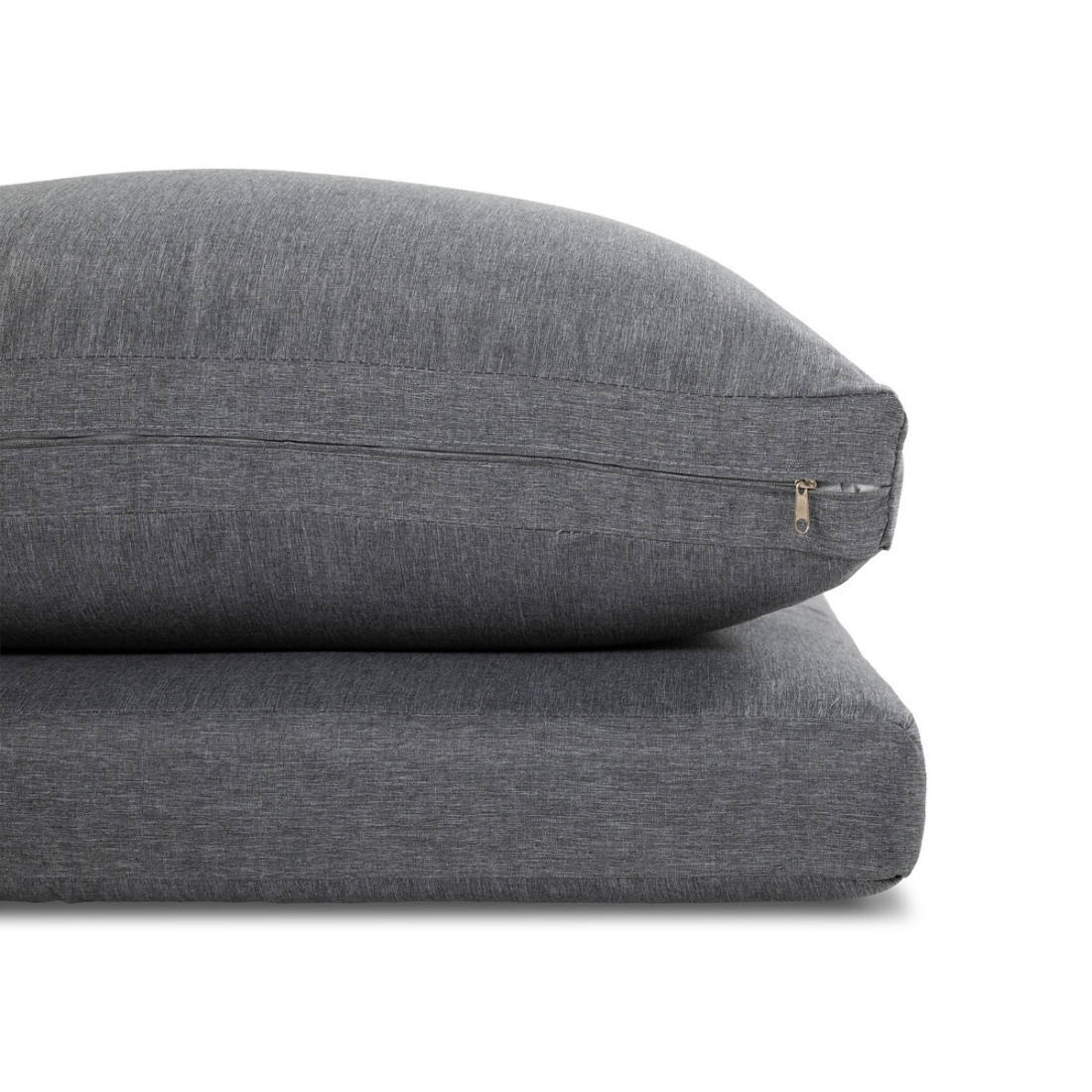 ciemno szare poduszki z zestawu tulip