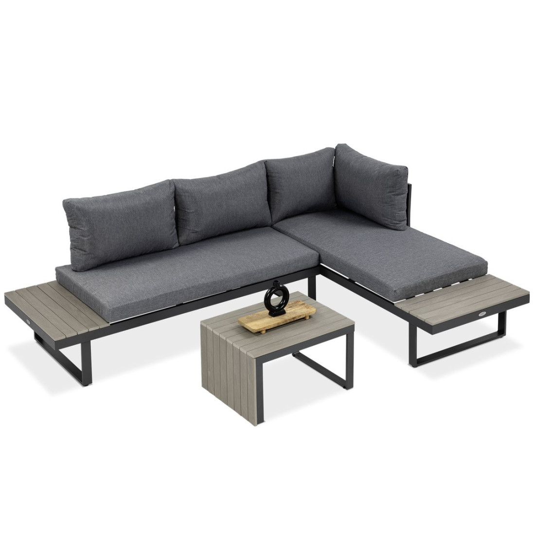 widok z góry na konfigurowalny na wiele sposobów narożnik tulip