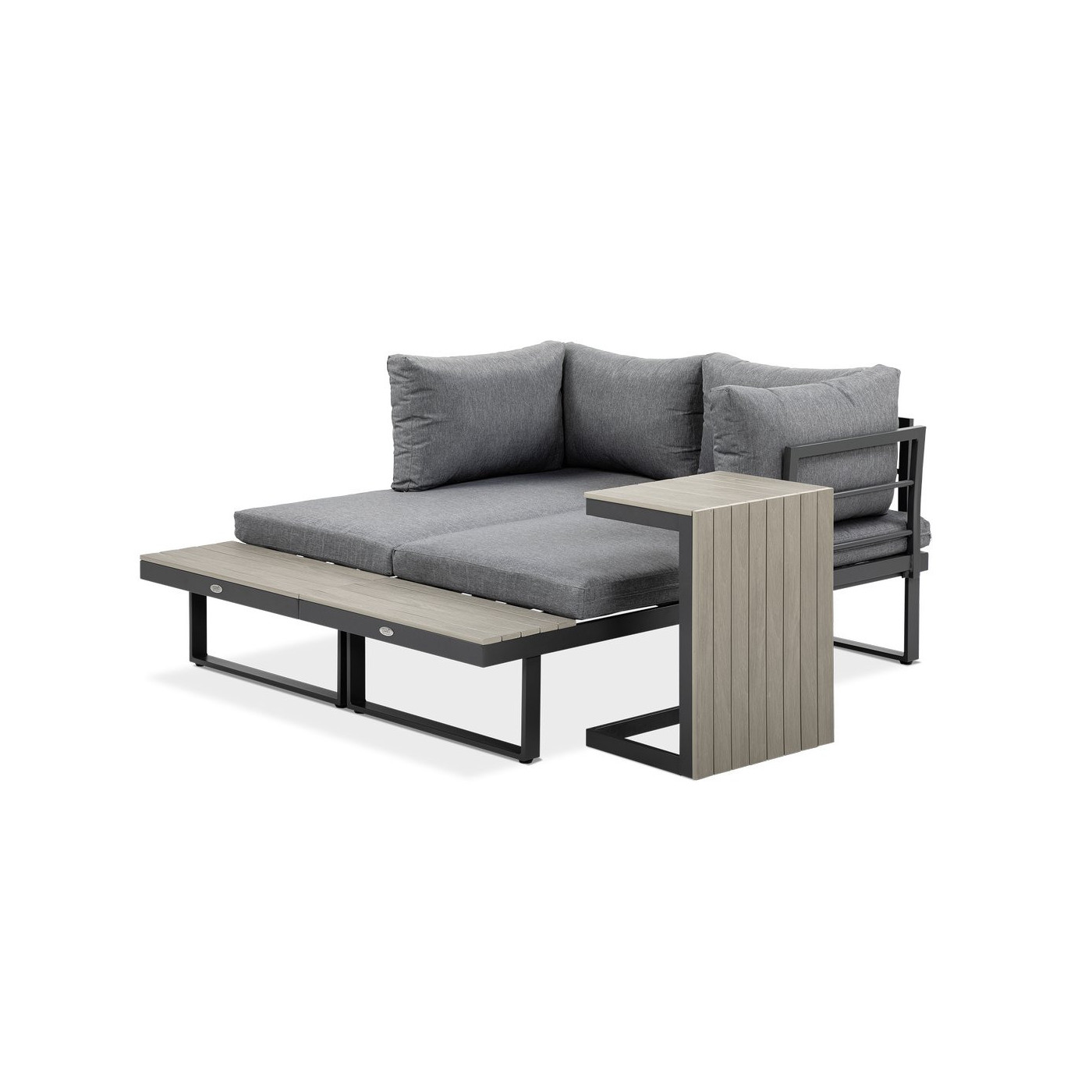 bok narożnika tulip skonfigurowanego jako jedna wielka sofa