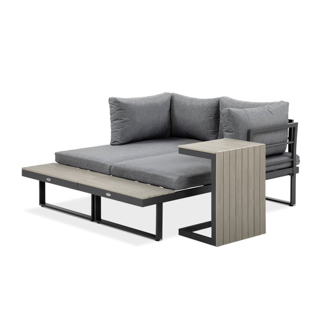 bok narożnika tulip skonfigurowanego jako jedna wielka sofa