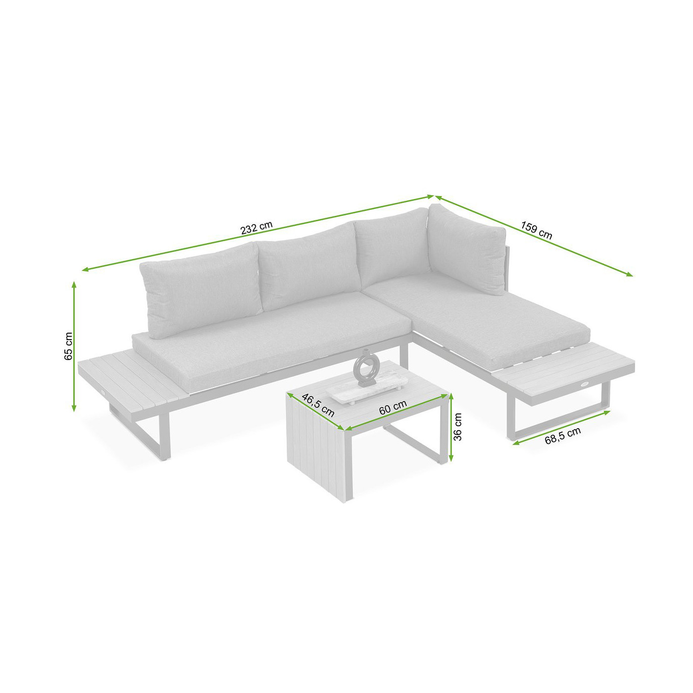wymiary konfigurowalnego narożnika tulip