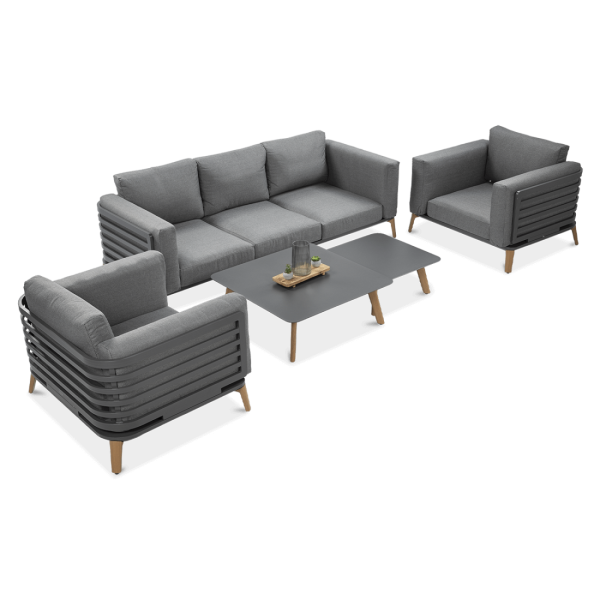 Komplet wypoczynkowy RADISSON CAFFE Grey - Furrore