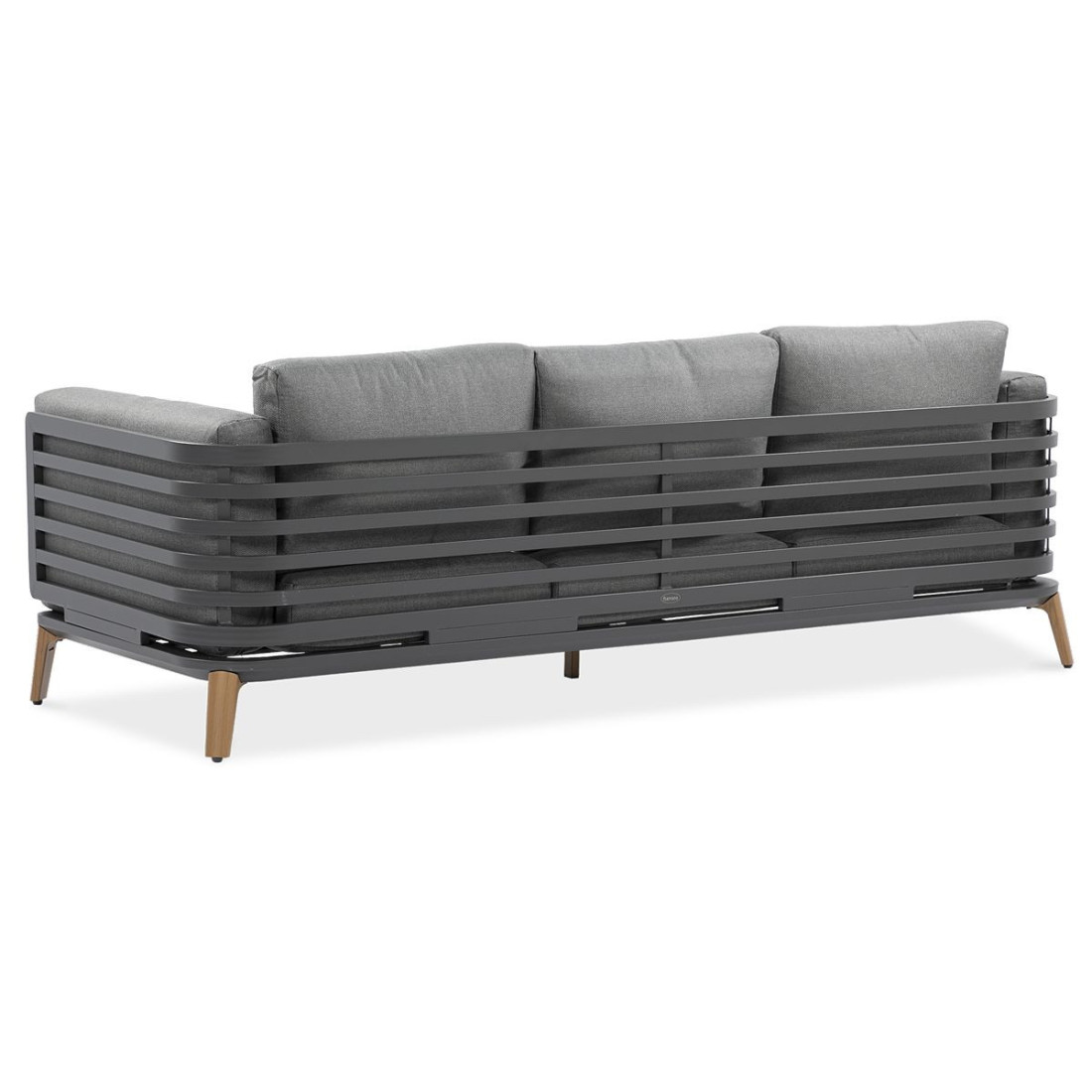 przód szarej trzyosobowej sofy z zestawu radisson caffe grey