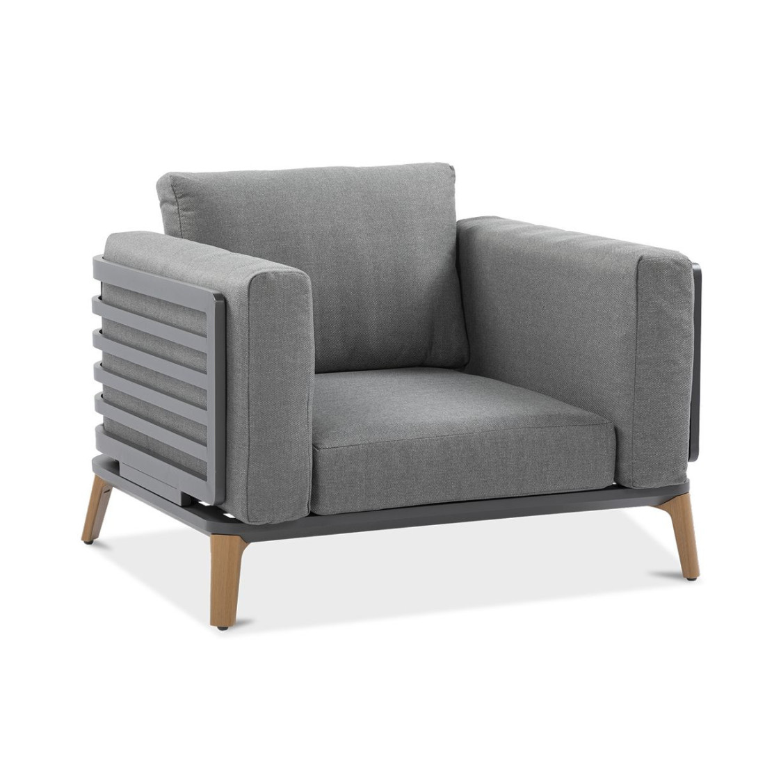 aluminowy ciemno-szary stelaż sofy radisson caffe