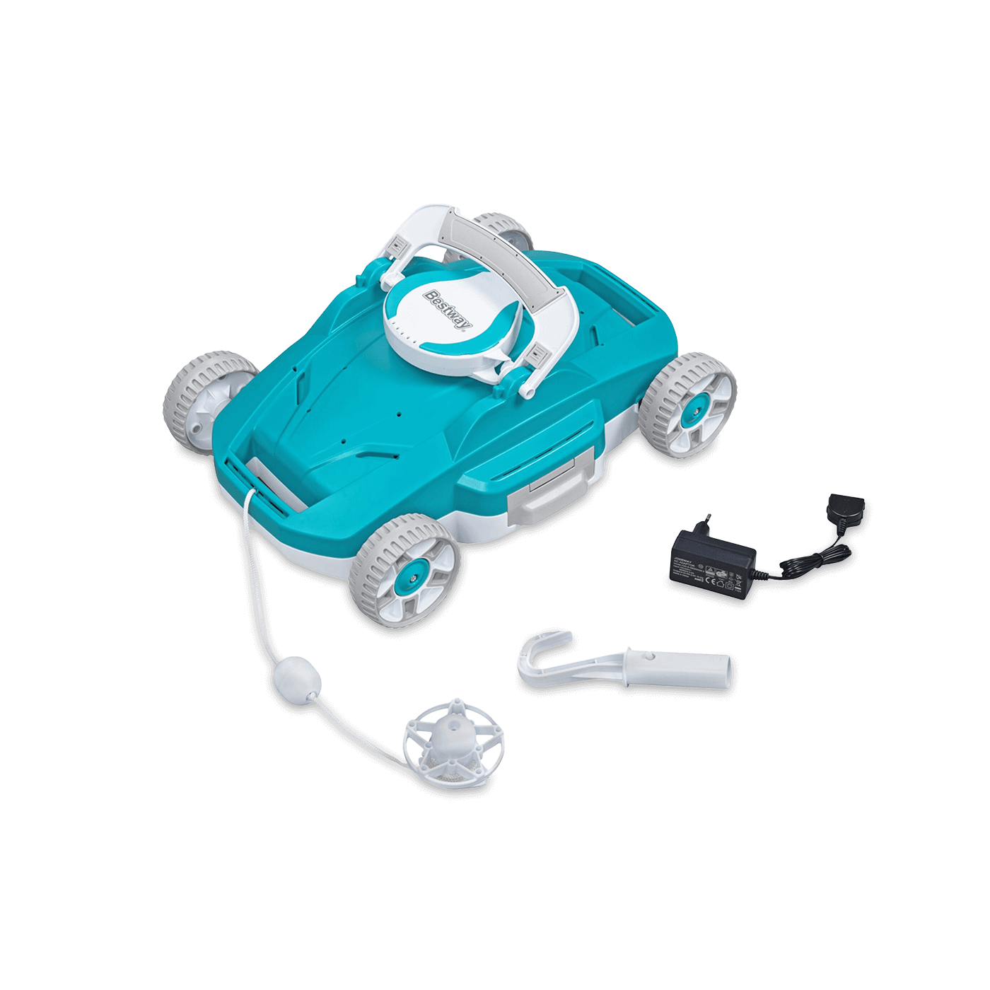 Zestaw odkurzacz basenowy z niezbędnymi akcesoriami