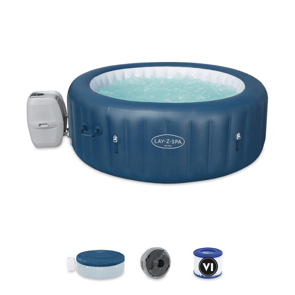 Zestaw jacuzzi z niezbędnymi akcesoriami