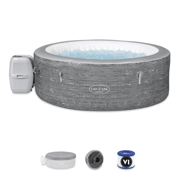 Zestaw jacuzzi z niezbędnymi akcesoriami