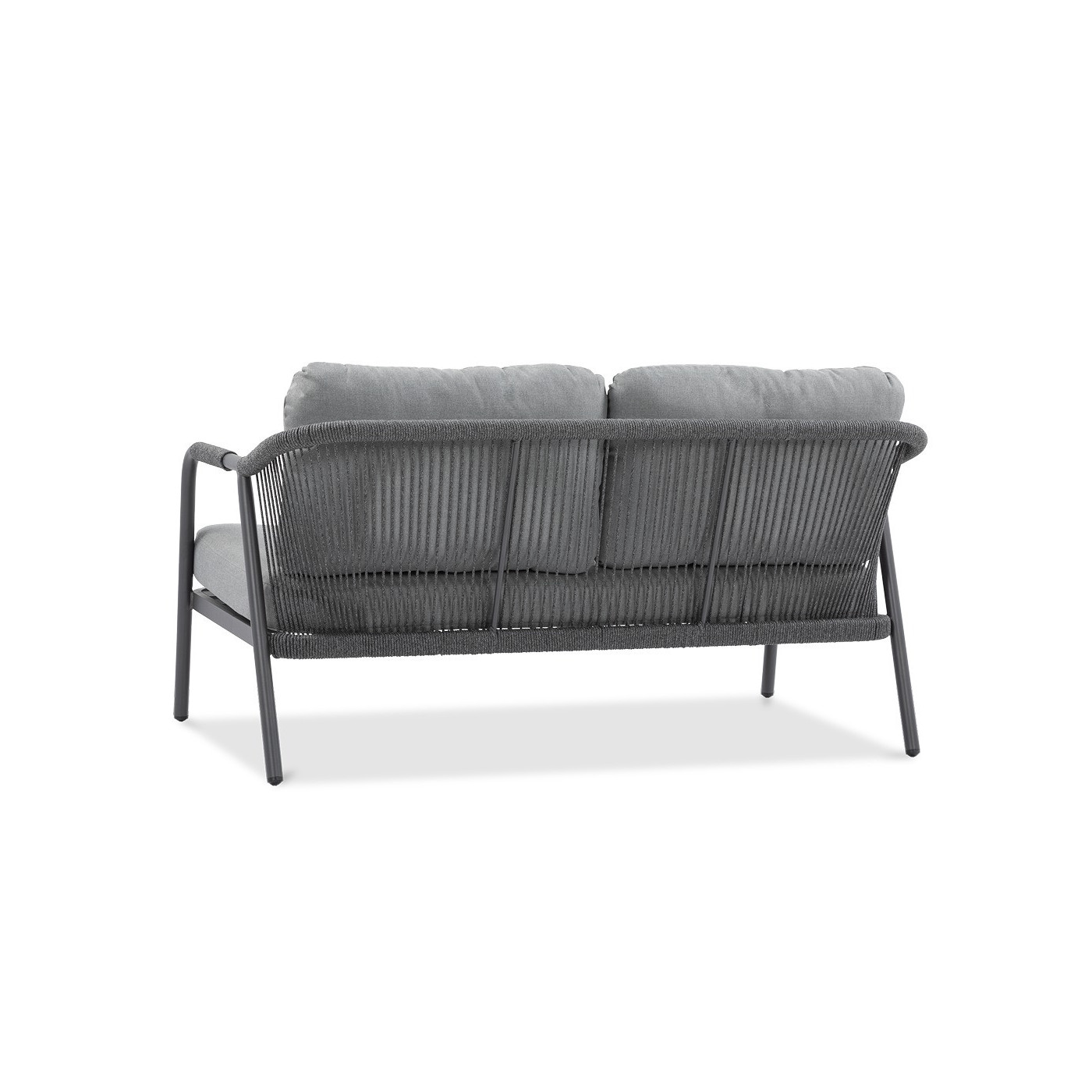 Tył dwuosobowej sofy z przeplotem grafton caffe