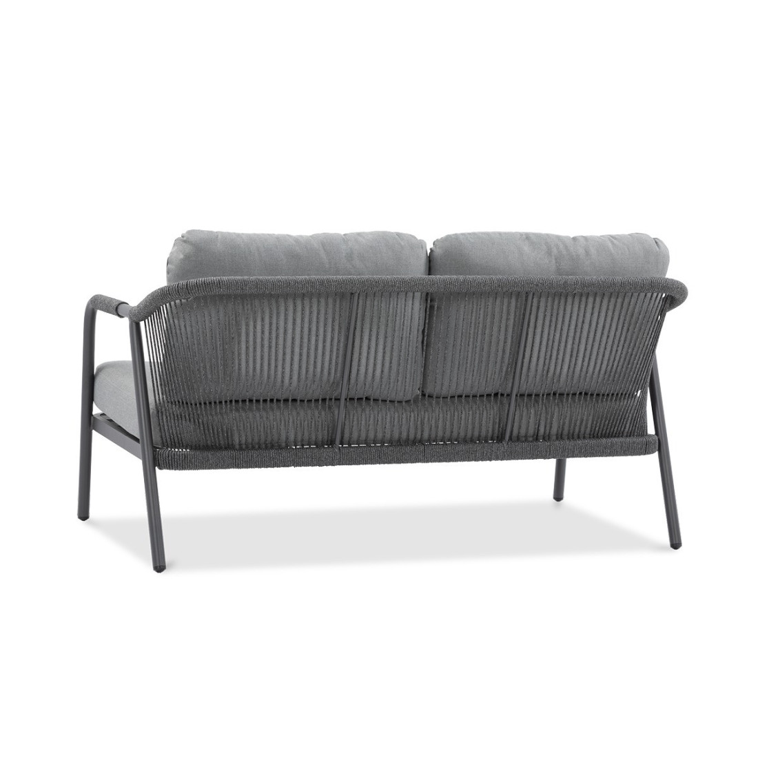 Tył dwuosobowej sofy z przeplotem grafton caffe