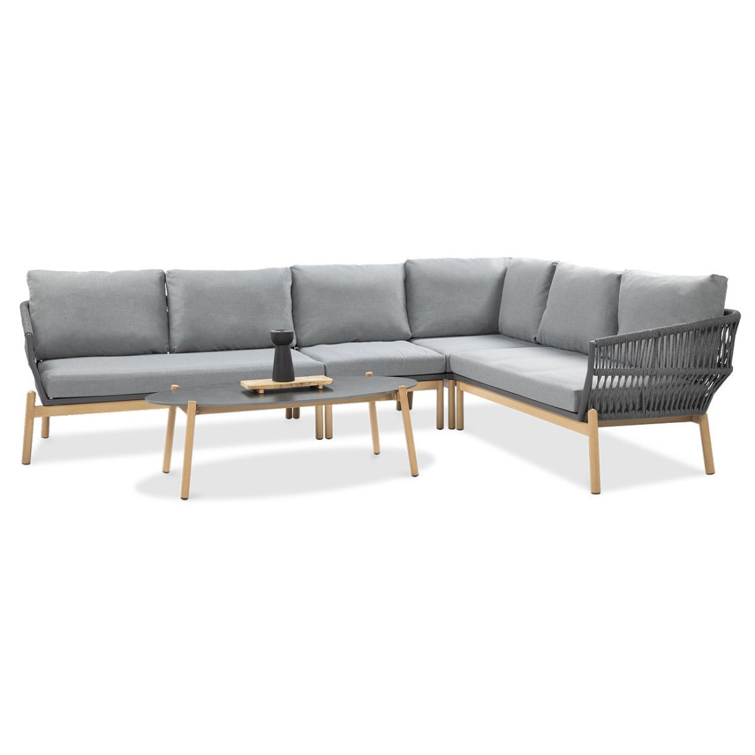 szary zestaw narożny paris caffe grey