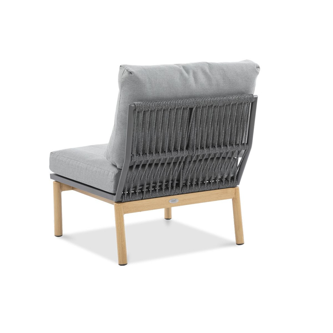 tył sofy środkowej narożnika paris caffe z splotem z liny poliestrowej