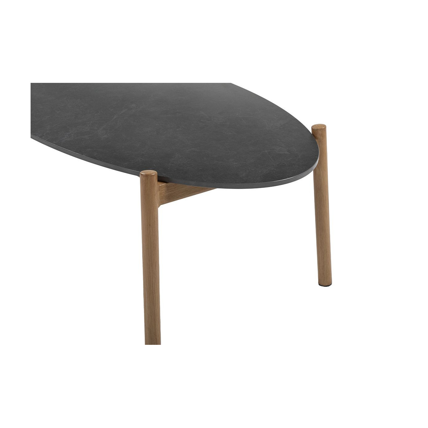 zbliżenie na grafitowy blat stołu kawowego paris caffe