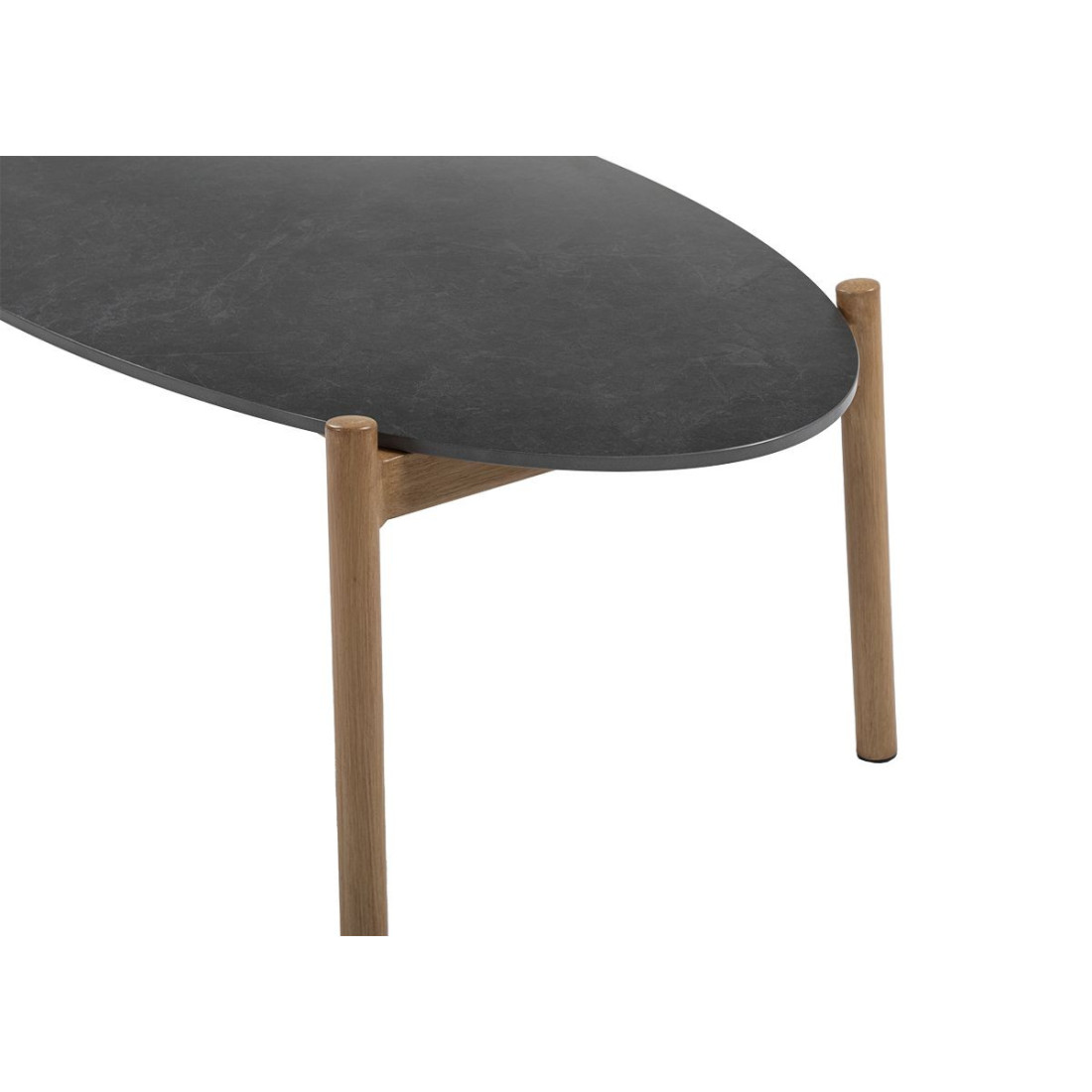 zbliżenie na grafitowy blat stołu kawowego paris caffe