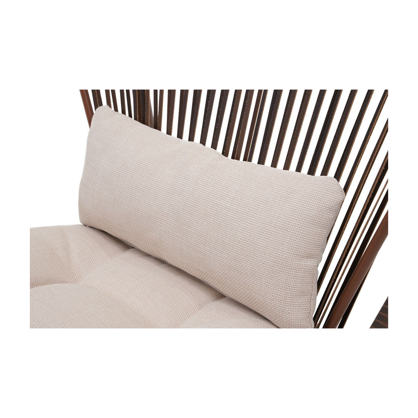 Wygodna poduszka oparciowa montowana sznurkami do oparcia