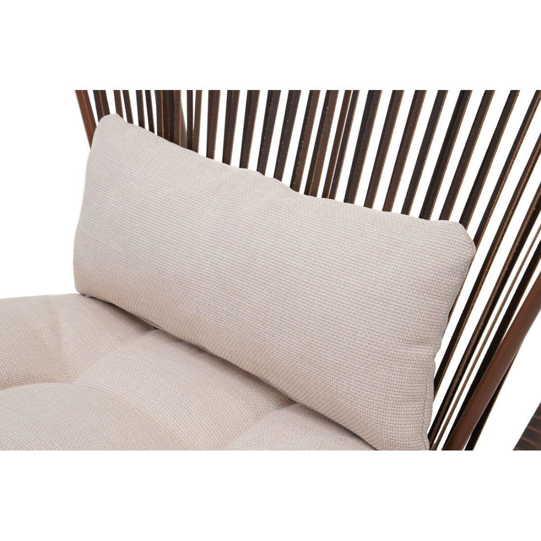 Wygodna poduszka oparciowa montowana sznurkami do oparcia