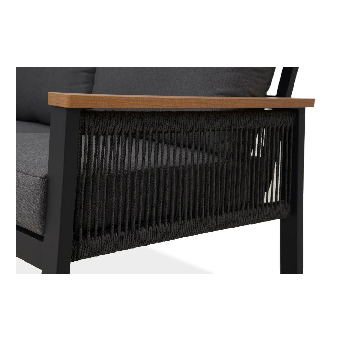 Drewnopodobna wstawka dekoracyjna w blacie stołu Ascona